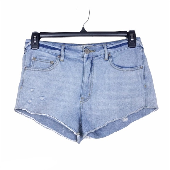 Free People Distressed Boho Cutoff Jean Shorts 27 - Picture 1 of 6